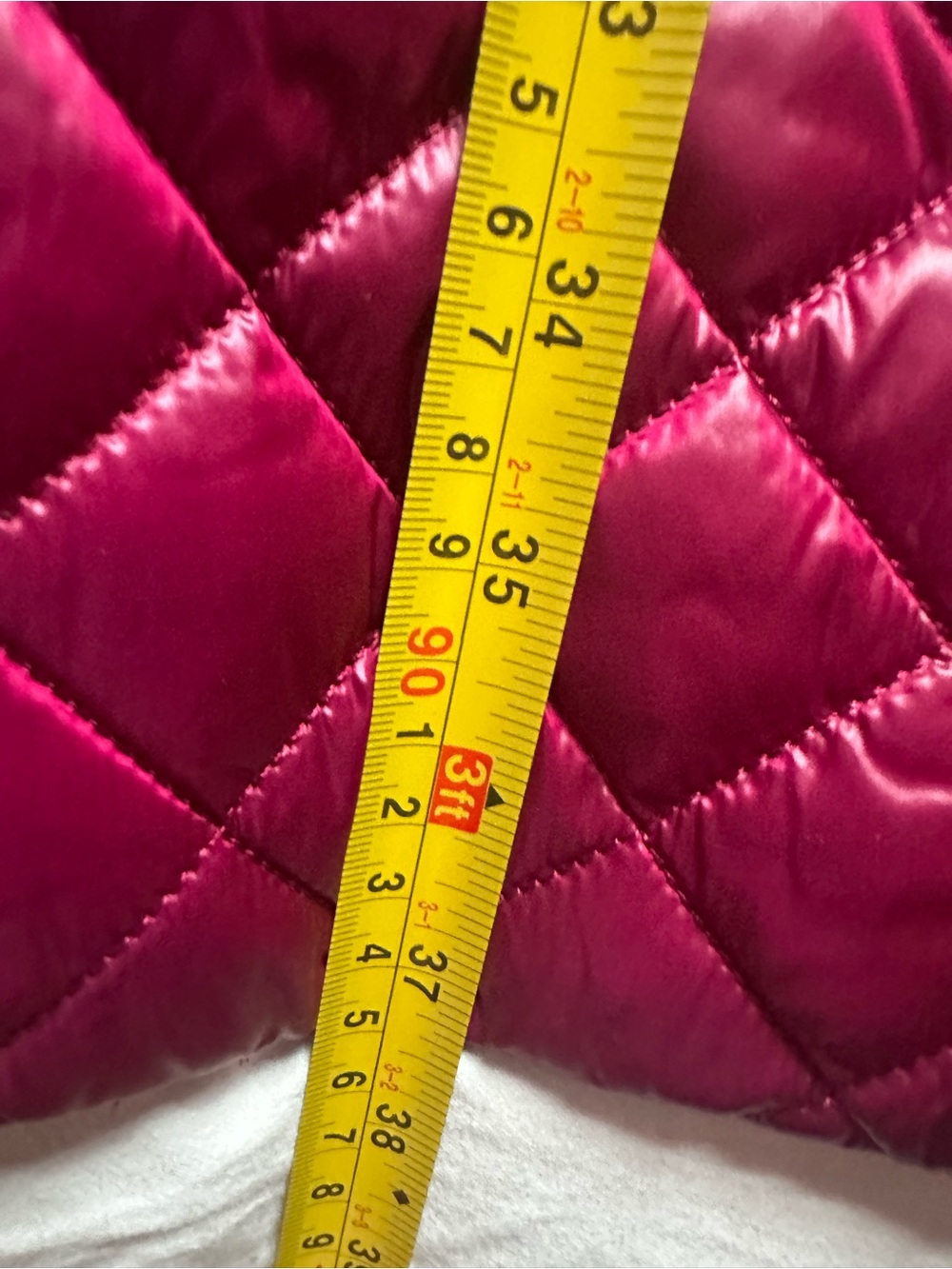 Pajar Canada Peridot Diamond Quilted Longline Hooded Shacket Pink Size S - Picture 14 of 16